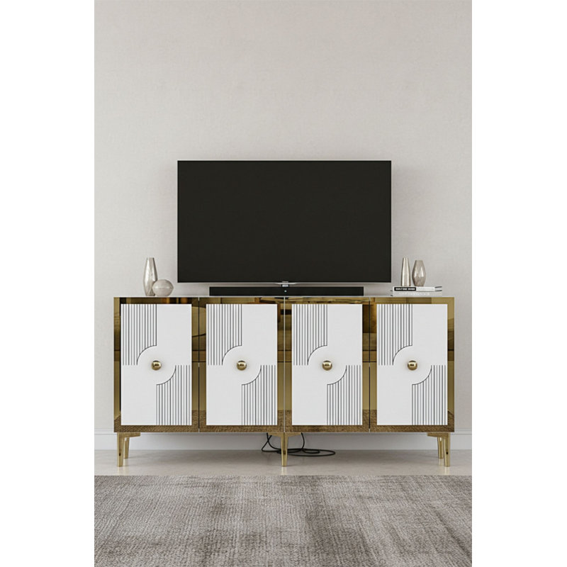 Console, White/Gold