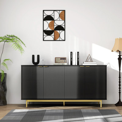 Buffet à 4 portes avec rangement Latitude Run® 58 po