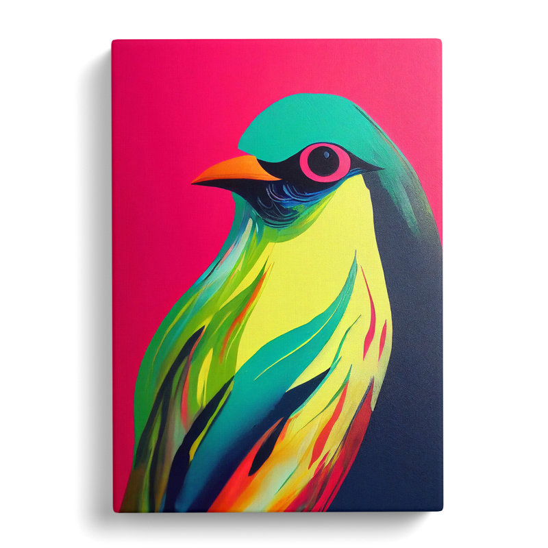 Bird Painting - Wrapped Canvas, 60cm H x 40cm W x 3cm D