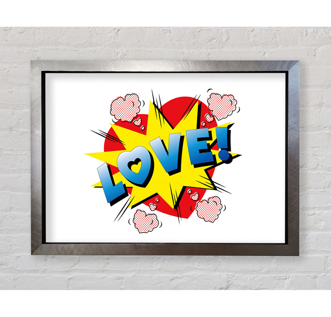 Love Punch Gerahmter Druck Wandkunst