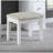 Contemporary Style 1Pc Vanity Set  Mirror LED Lights Storage Drawers Wooden Glides Stool Included Bedroom Furniture