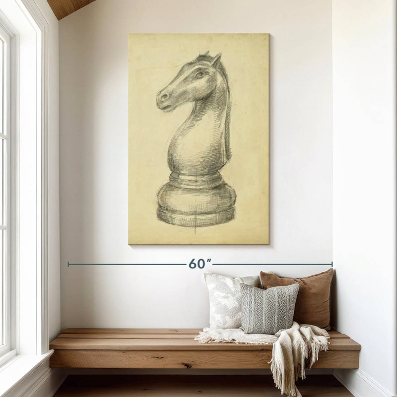 Senne Antique Chess II, 48" H x 32" W