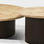 Ensemble de 2 tables basses en placage de bois de bouleau