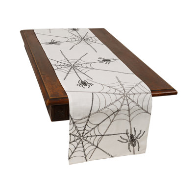 Cloutier Geometric Halloween Table Runner