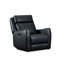 Fauteuil coulissant et pivotant en cuir Brago-114766502