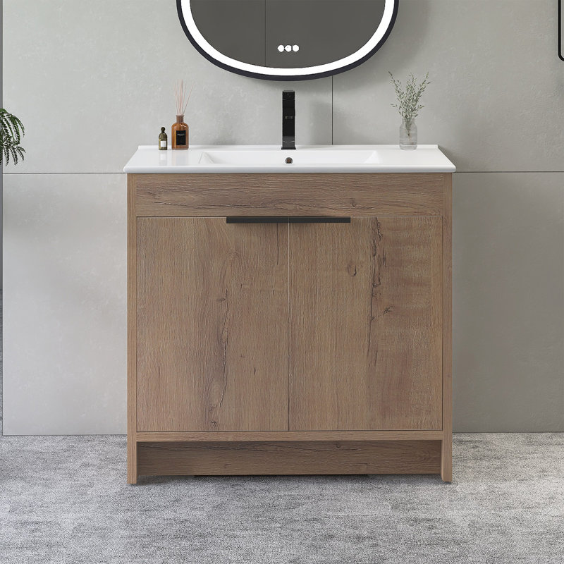 36''Freestanding Bathroom Vanity With Ceramic Sink