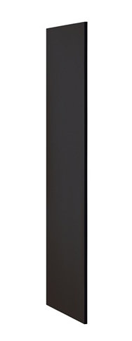Panneau latéral sans capot incliné, H 76 po x l 18 po x P 0,75 po, Noir, noir, noir, noir
