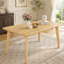 Table de salle à manger rustique avec cadre en bois massif-1721412346