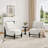 Modern Accent Chair With Solid Wood Base-2018834836