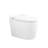 Smart Toilet Bidet Combo with Foot Sensor Open Cover/Seat, Self-Cleaning Nozzle, Heated Seat, Night Light, Knob Control, Power Outage Flushing, Soft Close, Auto Flush, with Remote Control