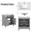 Meuble-lavabo simple 30 po avec comptoir en céramique-864304659