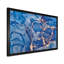 Art liquide bleu avec veines dorées I - peinture sur toile-67386919-67386928
