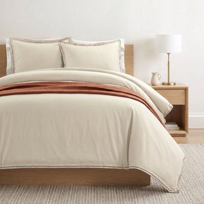 Hampton Embroidered Cotton Duvet Cover Set