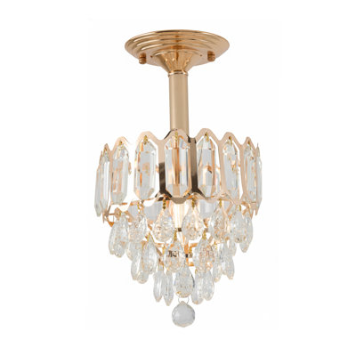1 - Light Gold Crystal Pendant