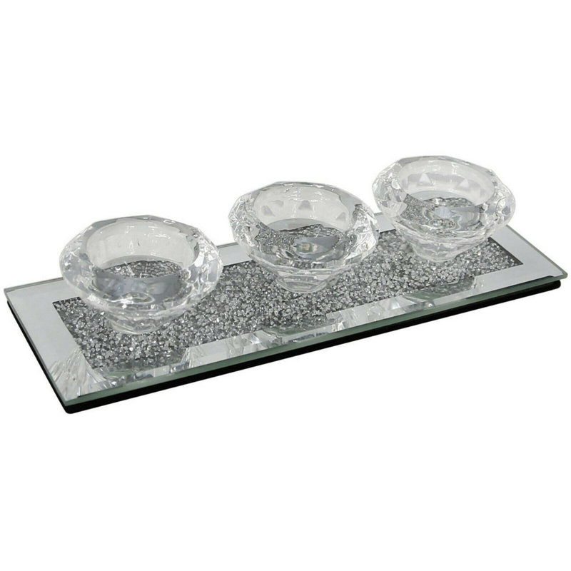 Glass Tabletop Tealight Holder