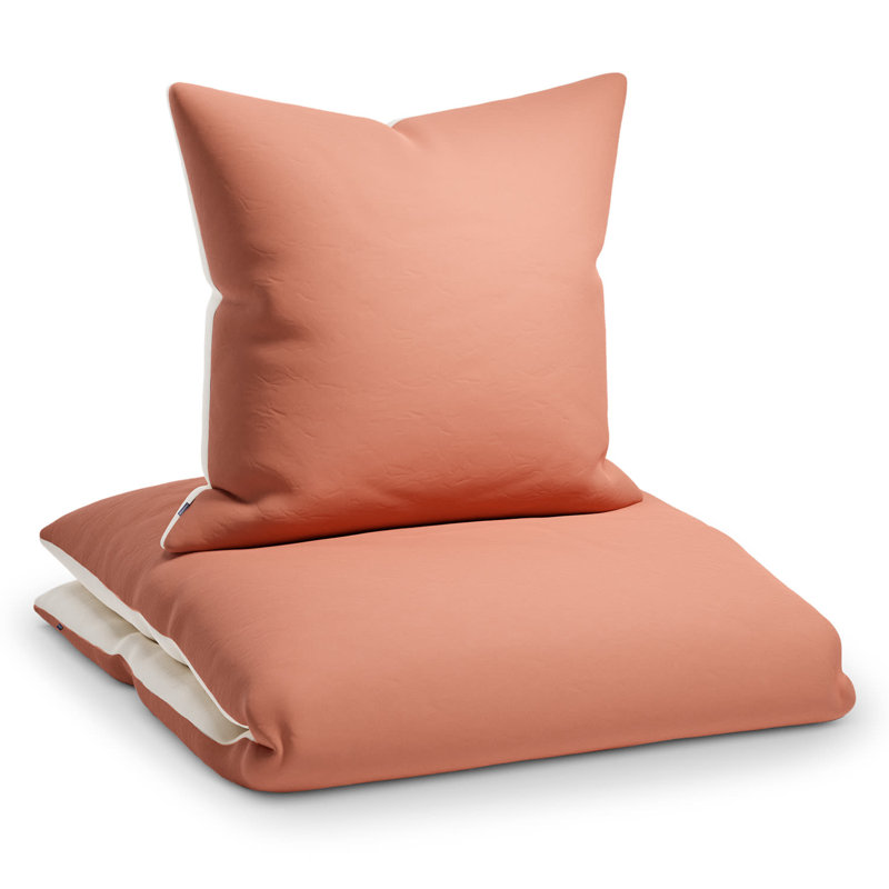 Polyester Unicoloured Duvet Cover Set with Pillow Shams