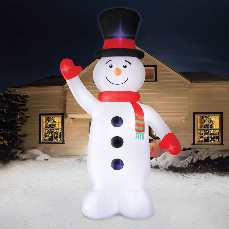 Bonhomme de neige de Noël gonflable géant