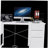 47.3"office desk with power outlet,3 drawers,Side Pocket, Study Desk Easy to Assemble,Frame stability Reversible-1289302068-1289302026