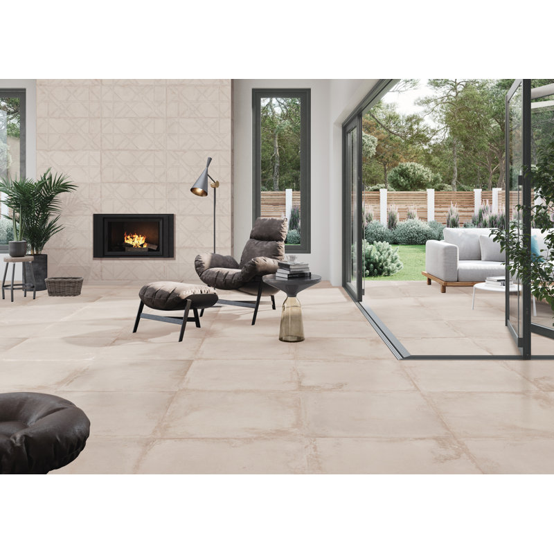 Mirage 18" x 36" Porcelain Tile, Pearl