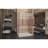 DreamLine Enigma-X 34 1/2 inch D x 48 3/8 inch W x 76 inch H Frameless Sliding Shower Enclosure in Brushed Stainless Steel and Clear Glass-85571393-131231144-131231147