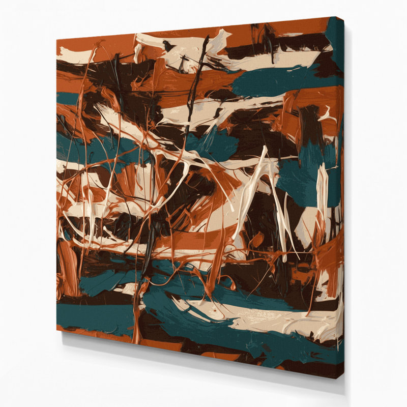 Art mural sur toile Neo Expressionism 98, H 12 po x l 12 po