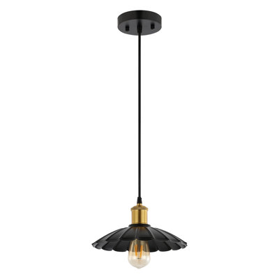 Luminaire suspendu en forme de dôme à 1 lumière
