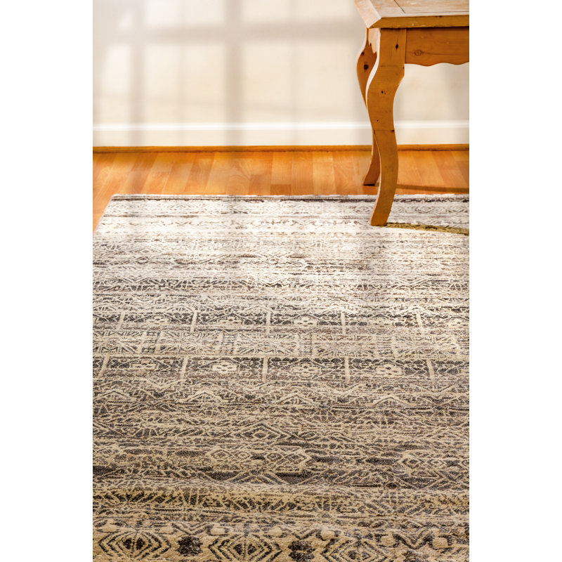 Tapis abstrait vert Dobromir, Rectangle 5 pi 3 po x 7 pi 7 po