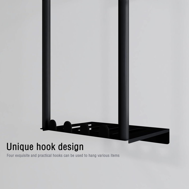 Cadmann 2 Wall Mounted Required Towel Rack