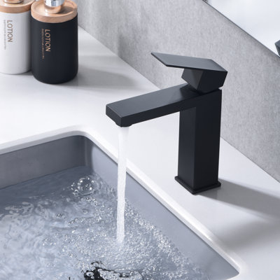 Sumerain Single Hole Bathroom Faucet, Deck Mount Single Hole Single Handle Vanity Faucet