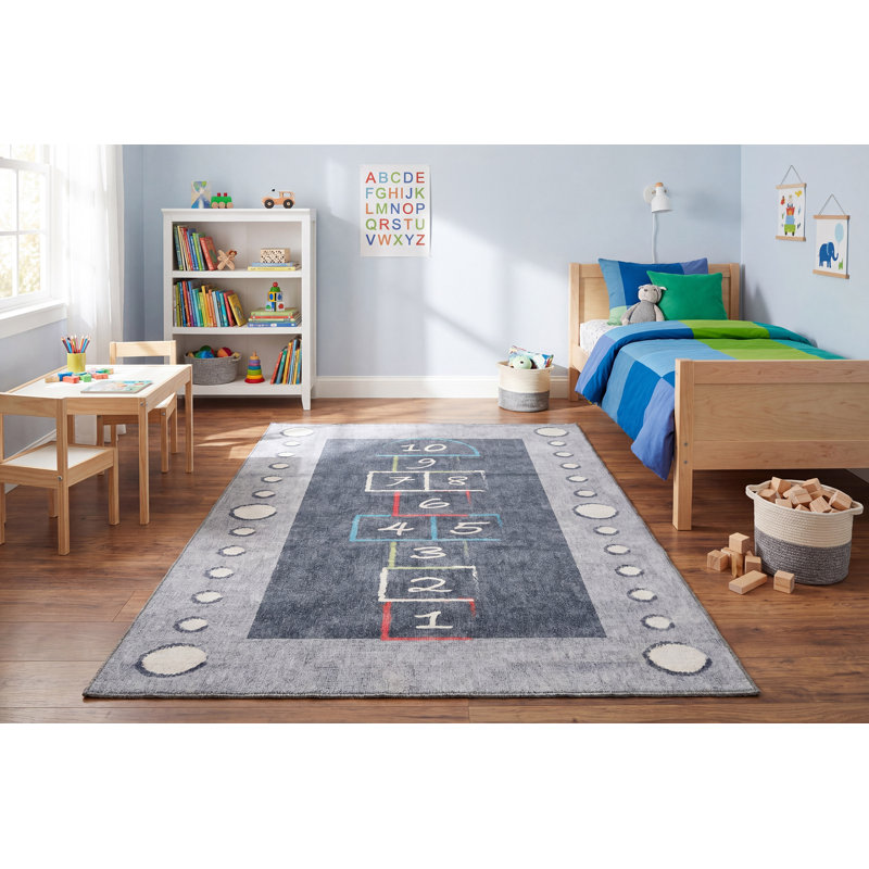 Trym Rectangle Machine Woven Polyester Rug, Rectangle 3' x 5'