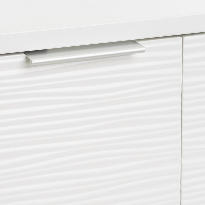 60cm Single Bathroom Vanity Base Only, White
