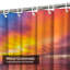 Incroyable coucher de soleil océan coloré abstrait avec une belle couleur de nuage bleu vif avec 12 crochets-1358498063