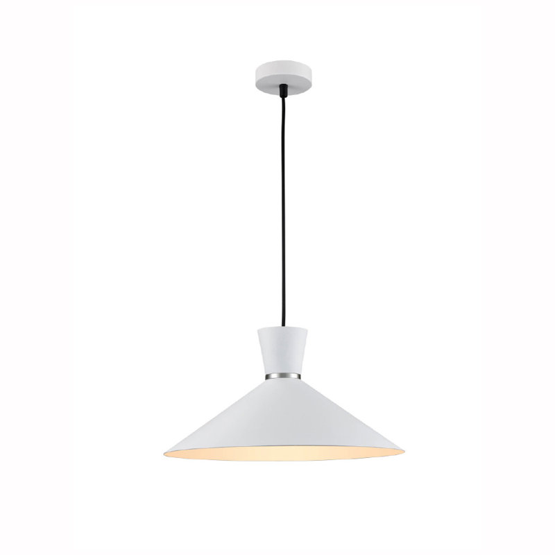 Kyler 1 - Light Cone Pendant, White