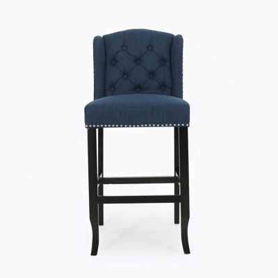 Fabric Tufted Wingback Stools by Red Barrel Studio
