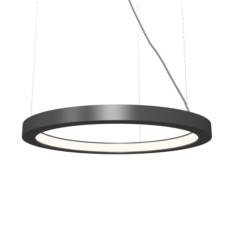 1 - Light LED Chandelier, Imbuia, 1.17" H x 23.4" W x 23.4" D