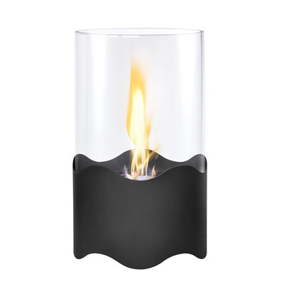 Wave-Shaped Tabletop Bio Ethanol Fireplace Indoor Outdoor