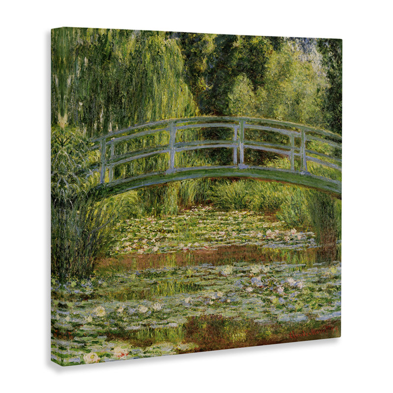 «The Water Lily Pond Monet Classic» par Claude Monet - reproduction d'art, H 30 po x l 30 po
