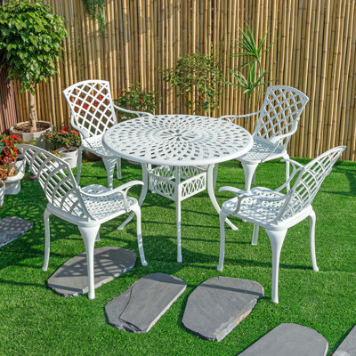 Ensemble de bistro en fonte d'aluminium Timeless Beauty