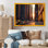 «Maquette Sunset Through Manhattan Skyscrapers III», reproduction sur toile