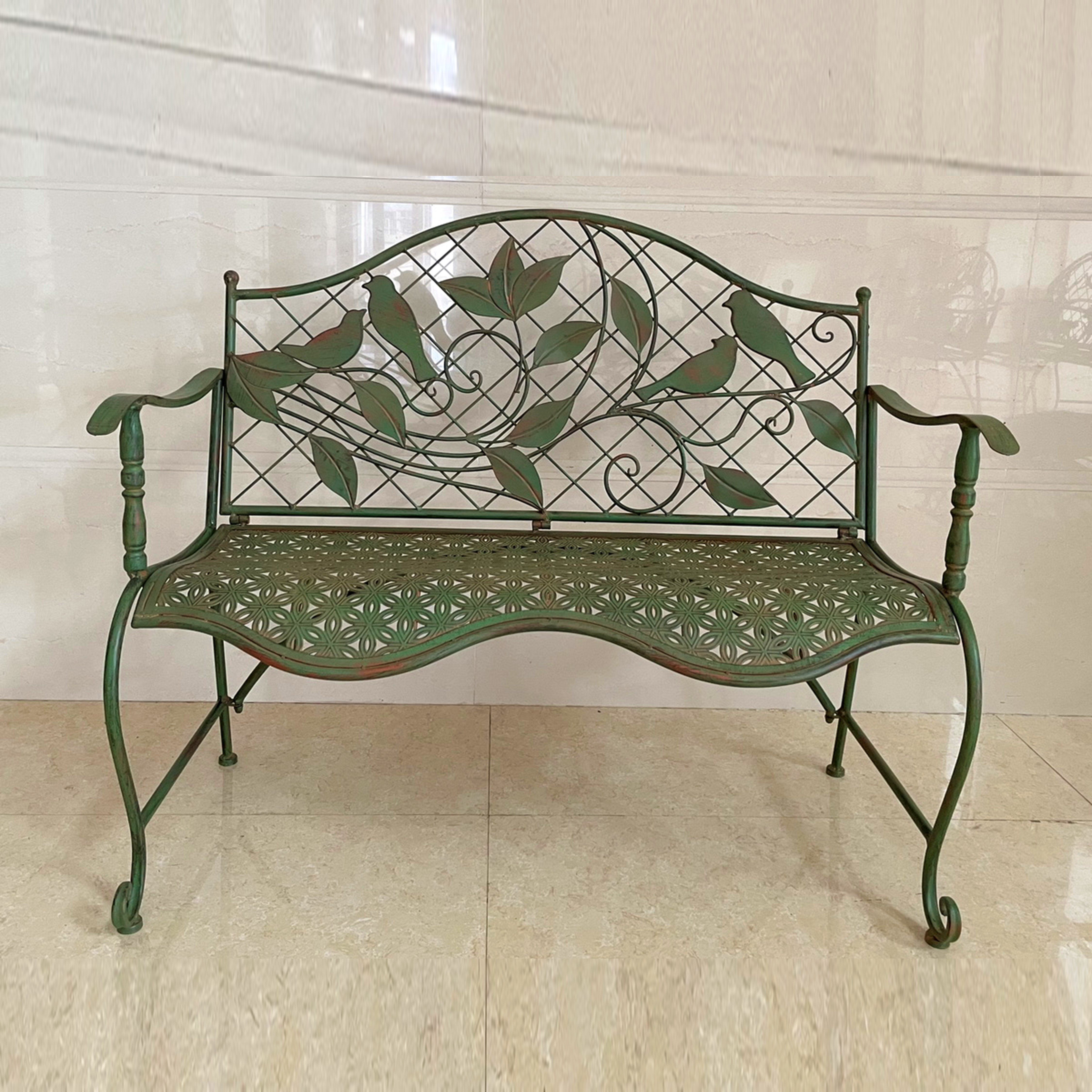 Astoria Grand Macide Metal Outdoor Bench | Wayfair