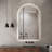 Rita 23.6 In. X 39.5 In. Arch Top LED Frameless Bathroom Vanity Mirror
