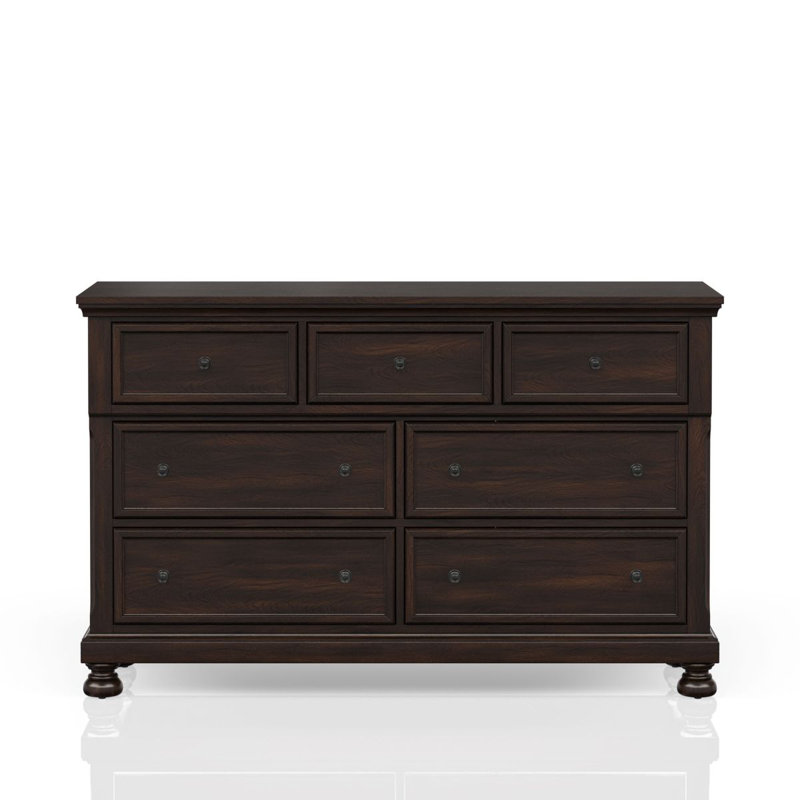 Commode à sept tiroirs, Cerisier