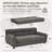 38" W Soft and Comfortable Elevated Dog Sofa with Backrest and Armrests Rectangular Pet Sofas for Small and Medium-sized Dogs