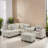94.51" Left Hand Facing Sectional Couch with L-Shape Chaise, Modern Modular Sofa with Deep Seat, Upholstered Couches for Living Room Bedroom-2042330287