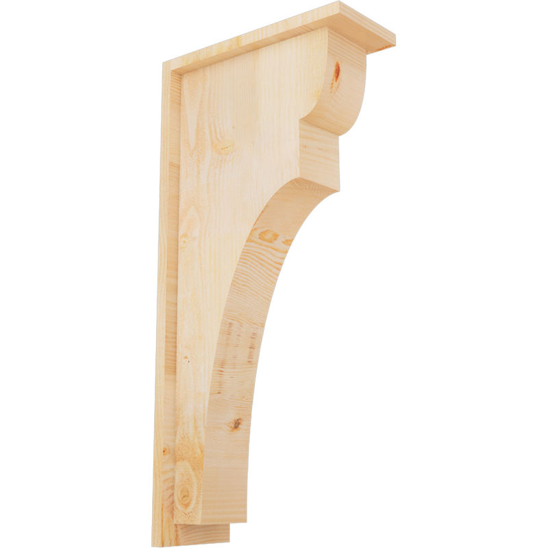Yorkshire Yorktown avec plaque arrière, H 22 po x l 6 po x P 14 po, Sapin de Douglas, Sciage brut