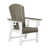 Blanc / grain de noyer foncé