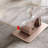 Beige Rectangular Marble Tabletop Dining Table-6542402