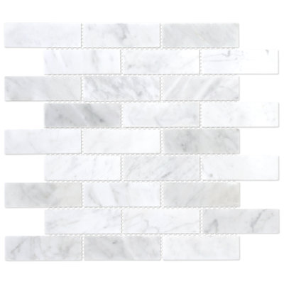 Carreau de mosaïque en marbre naturel 12 po x 12,4 po