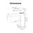 Single Handle Bathroom Faucet with Pop-up Drain and Water Supply Hoses-116502899