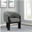 Fauteuil d'appoint rembourré brun Maciel